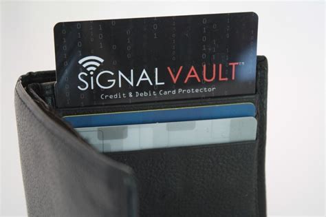 signal vault rfid blocking credit card protector|signal vault card shark tank.